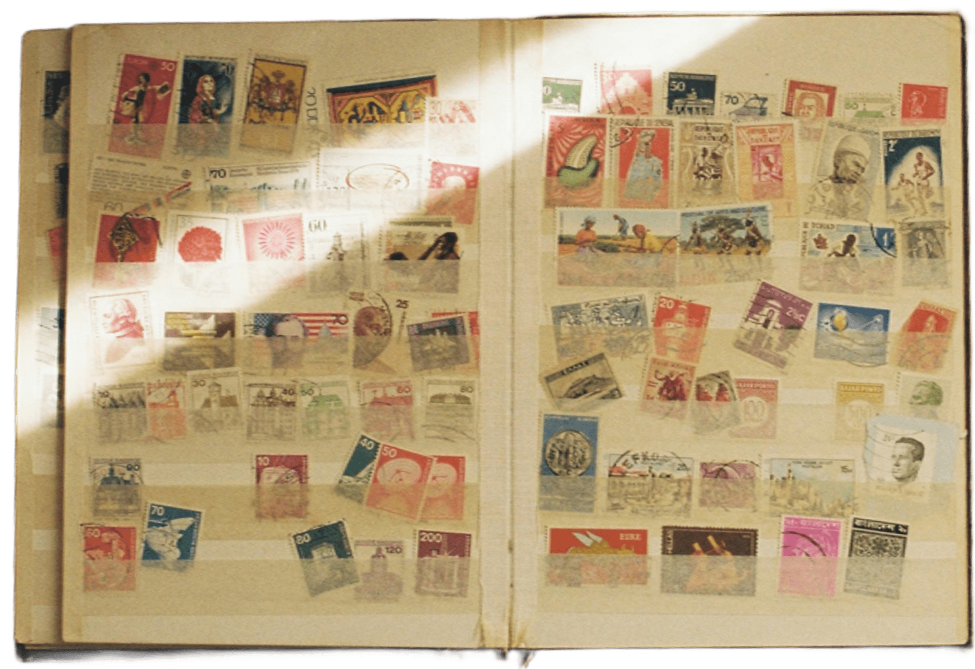 stamp collection book